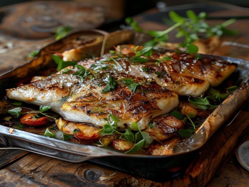 Grillforelle in der Folie