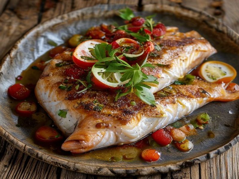 Lachs mit Honig-Senf-Kruste