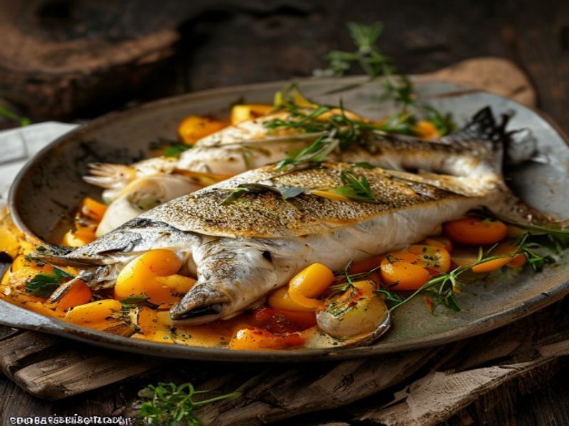 Ofen-Saibling mit Fenchel