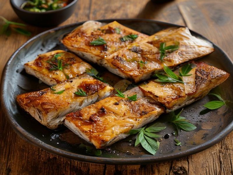 Gebratenes Welsfilet