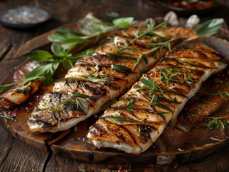 Gegrilltes Zanderfilet